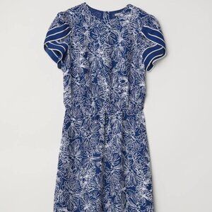 H&M Blue Satin Dress